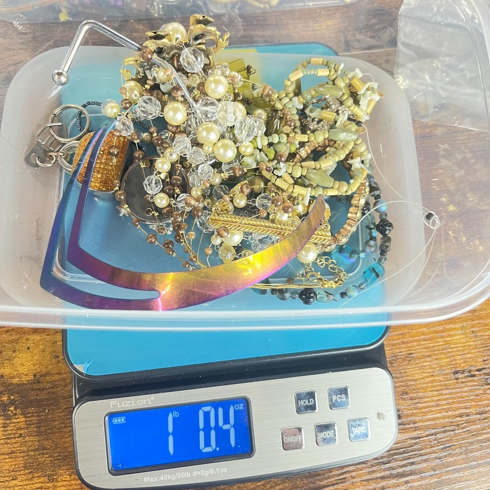 Broken Repairable Jewelry Lot 1.4 lb Costume Jewelry Crafting DIY Supply Resale